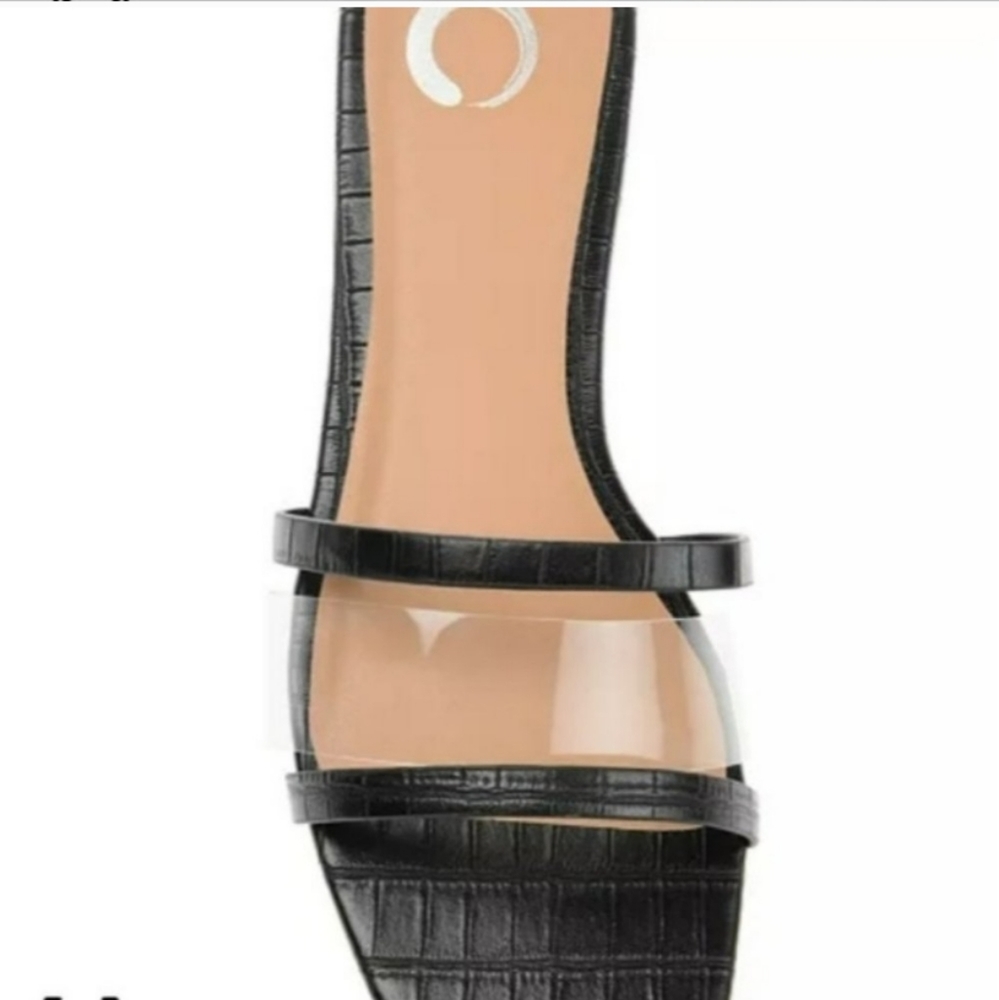 Journee Collection Ramira Slide Sandals Black 7.5 - Picture 3 of 8